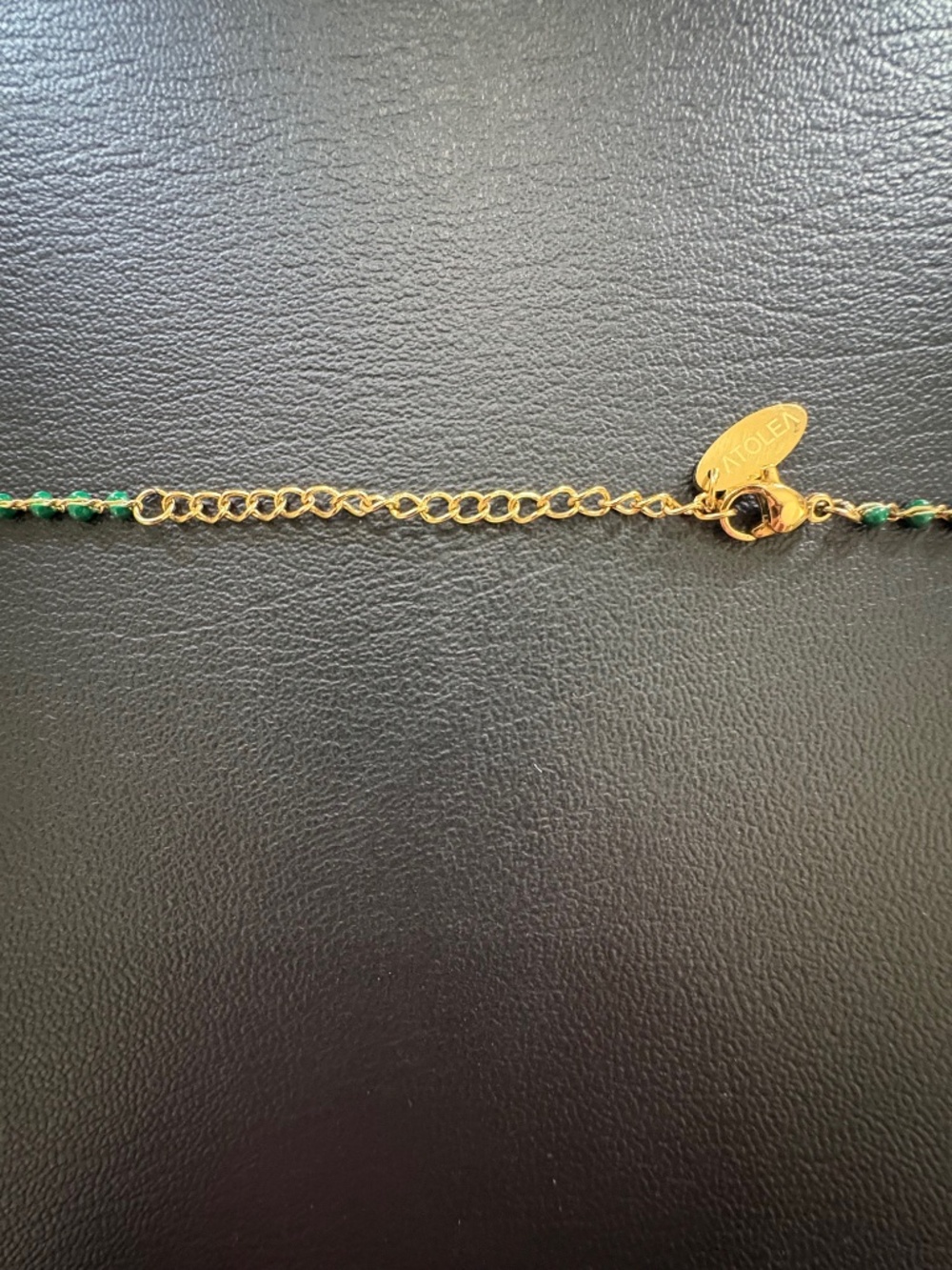 Green Beaded Choker- Atolea - Picture 2 of 3